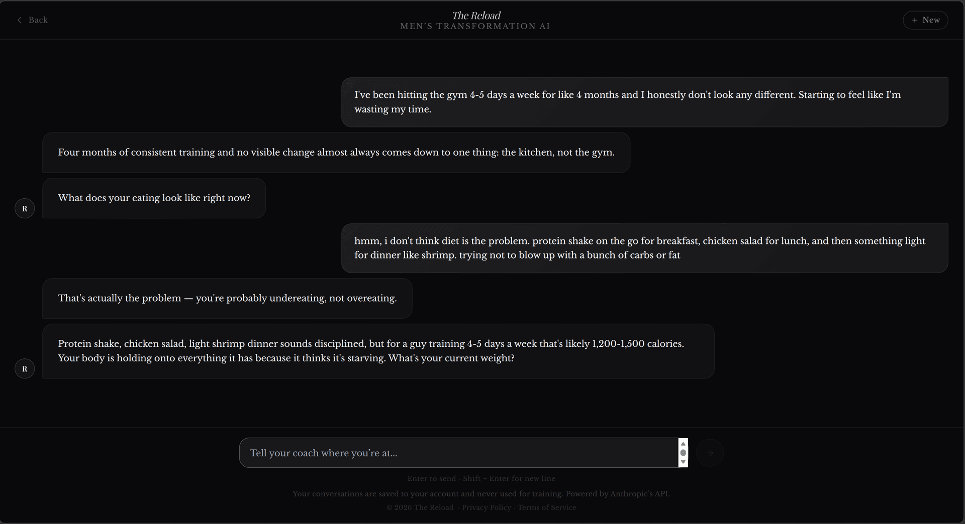 Carter conversation: on four months and nothing to show for it
